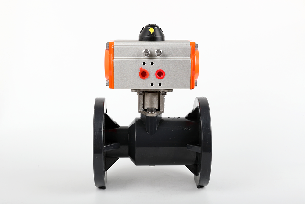 汪清气动法兰一体球阀